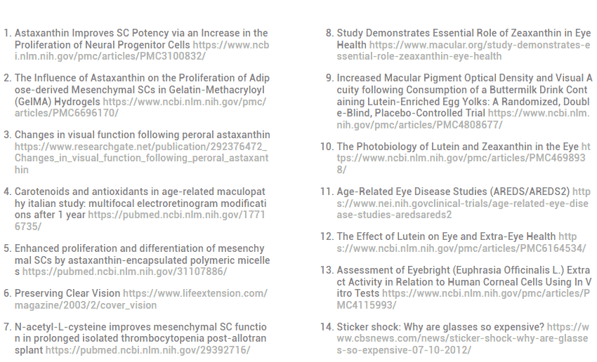 scientific references sight care